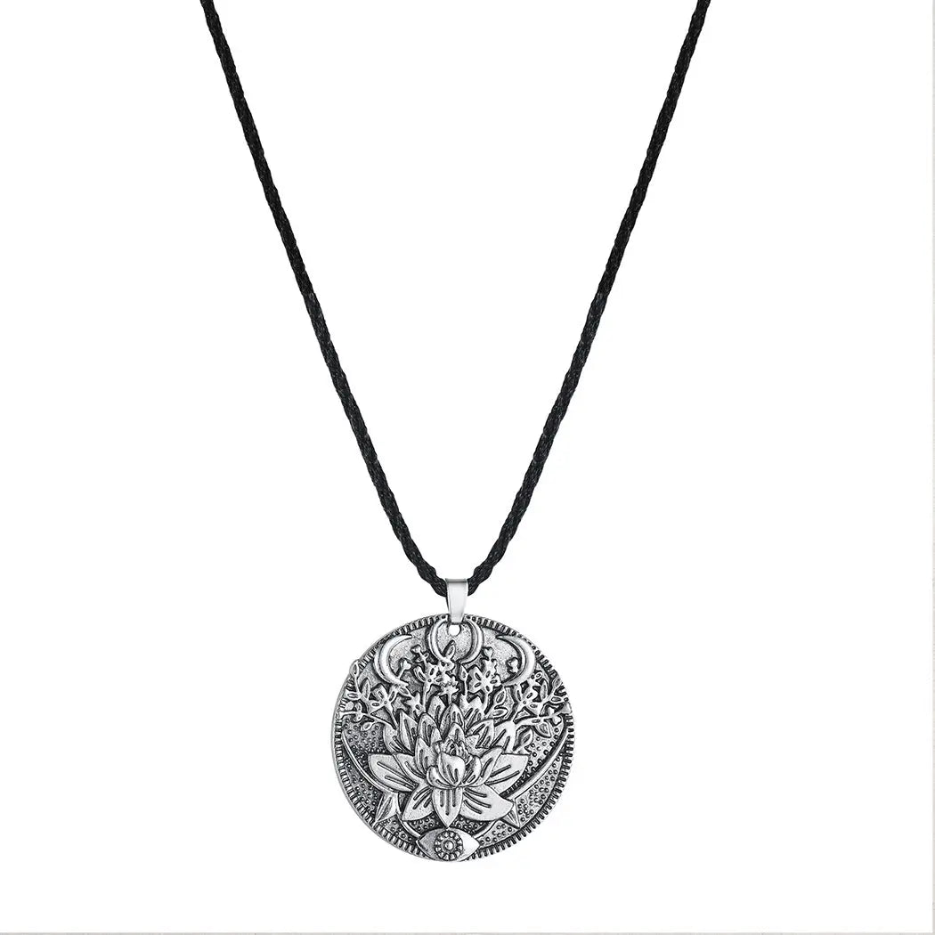 Lotus Pendant Necklace For Men - 07BM