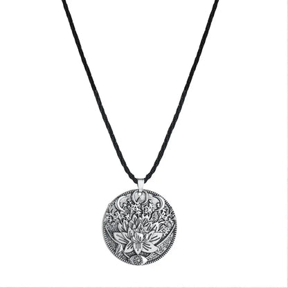 Lotus Pendant Necklace For Men - 07BM