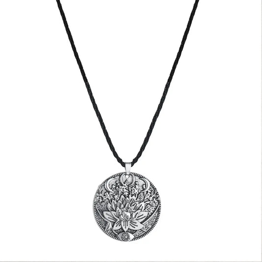 Lotus Pendant Necklace For Men - 07BM