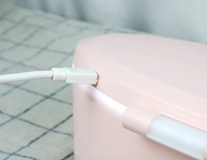 LED Makeup Mirror Desktop Girls Dormitory With Light Storage Box - 07BM