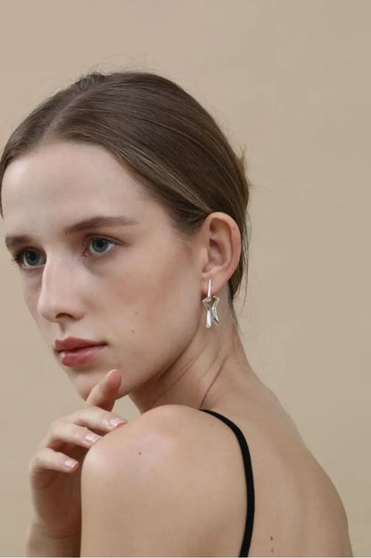 European And American Geometric Exaggerated Brass Earrings Five-pointed Star - 07BM