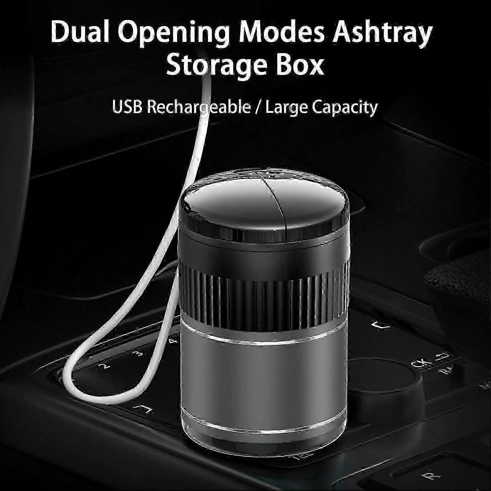 Multi-functional Creative Smart Car Ashtray With Lid - 07BM
