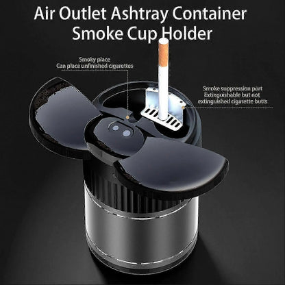 Multi-functional Creative Smart Car Ashtray With Lid - 07BM