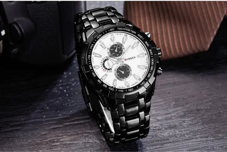 Men's Watch Business, Steel Belt Quartz Watch Best Product All Style - 07BM