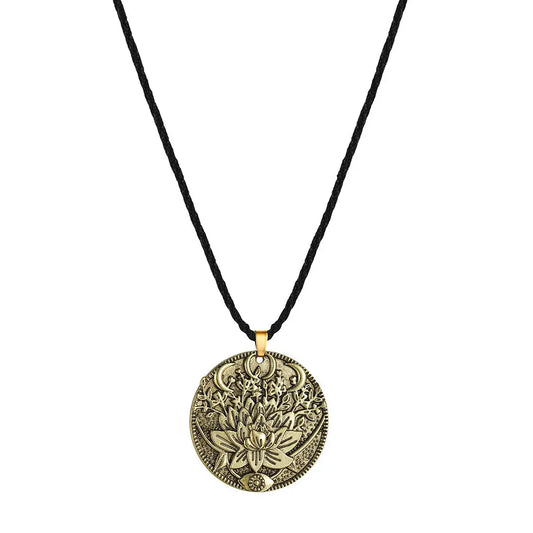 Lotus Pendant Necklace For Men - 07BM