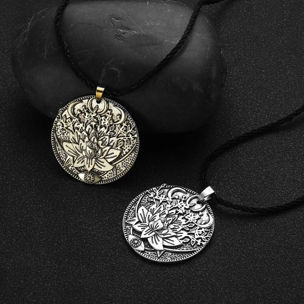 Lotus Pendant Necklace For Men - 07BM
