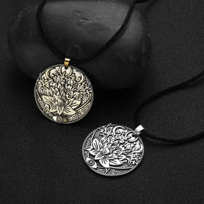 Lotus Pendant Necklace For Men - 07BM