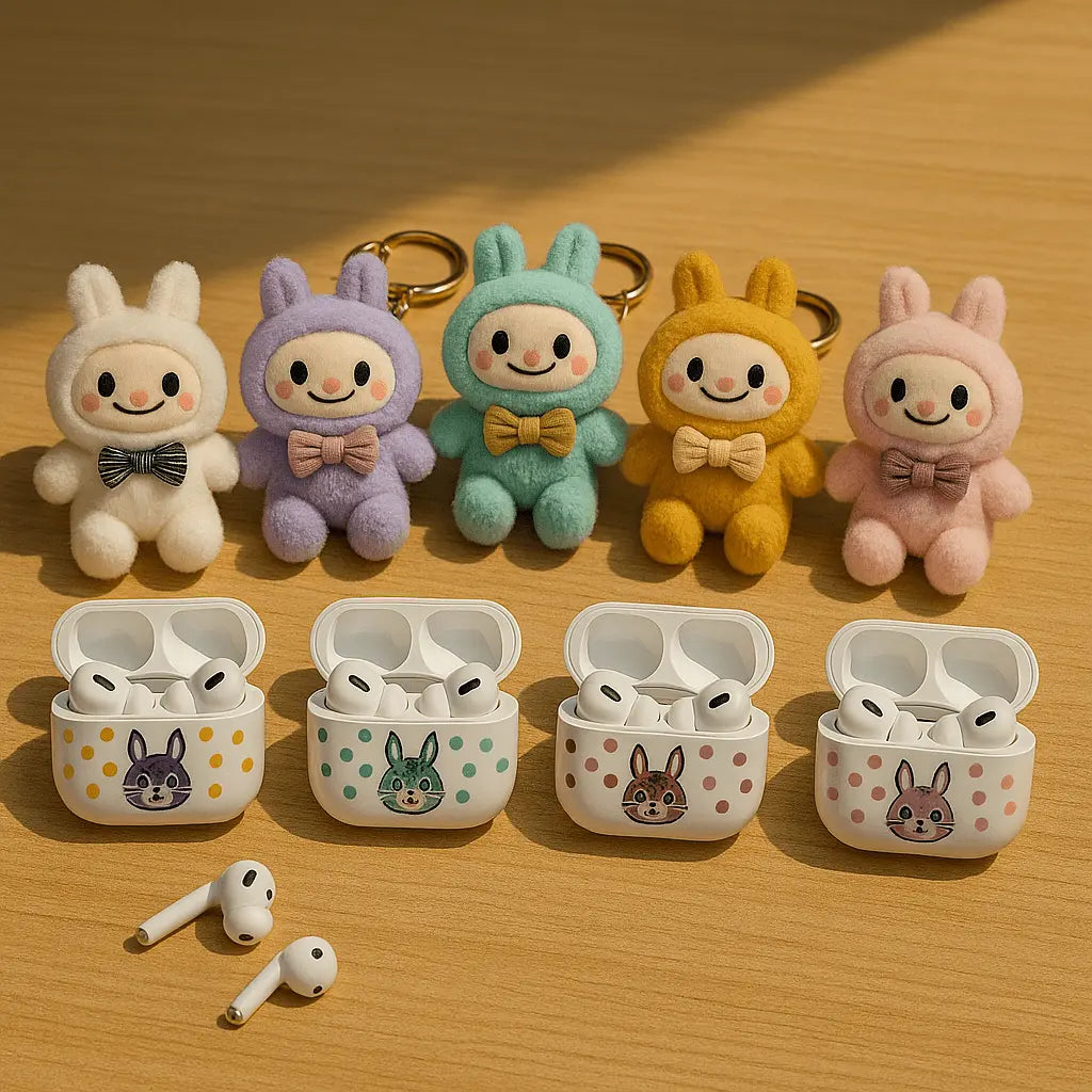 Labubu - Wireless Earbuds with Plush Keychain Set (Original) - 07BM