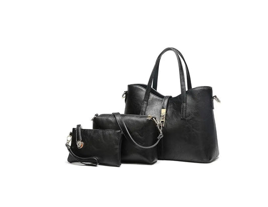 Leather Bags Set for Women (3pcs Original) - 07BM