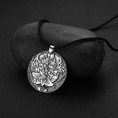 Lotus Pendant Necklace For Men - 07BM