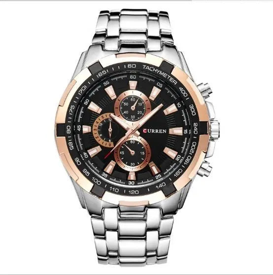Men's Watch Business, Steel Belt Quartz Watch Best Product All Style - 07BM