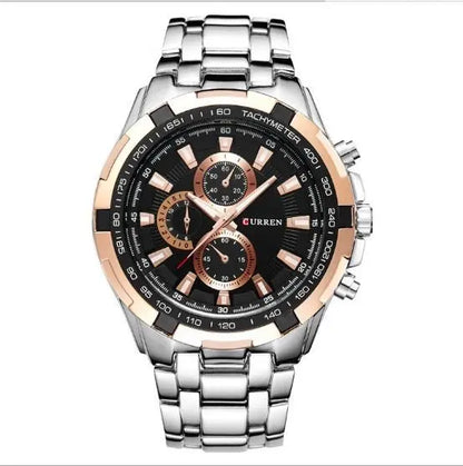 Men's Watch Business, Steel Belt Quartz Watch Best Product All Style - 07BM