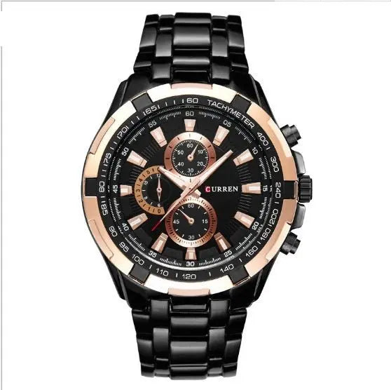 Men's Watch Business, Steel Belt Quartz Watch Best Product All Style - 07BM