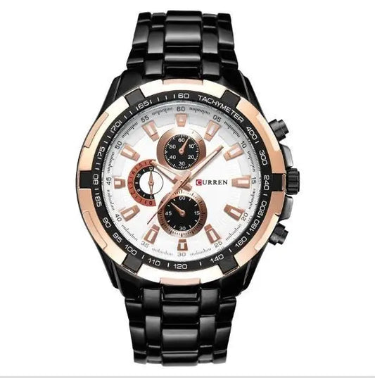 Men's Watch Business, Steel Belt Quartz Watch Best Product All Style - 07BM