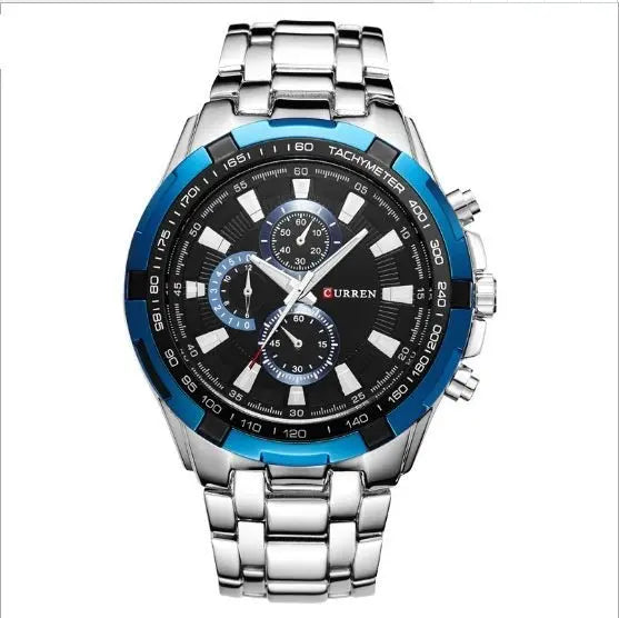 Men's Watch Business, Steel Belt Quartz Watch Best Product All Style - 07BM