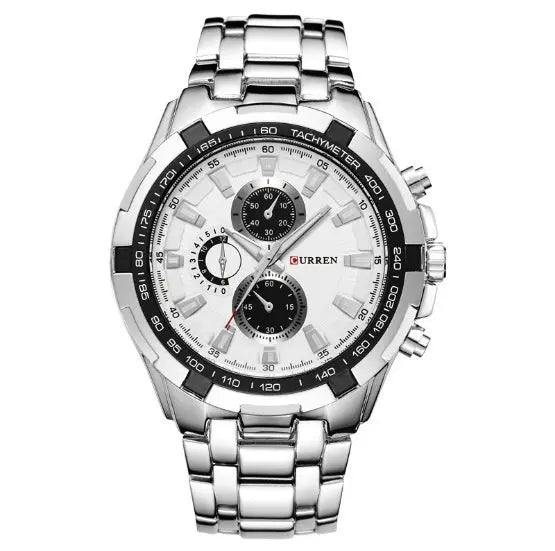 Men's Watch Business, Steel Belt Quartz Watch Best Product All Style - 07BM