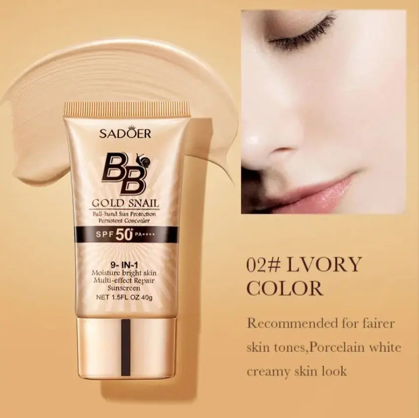 BB Gold Snail Cream with SPF 50, 9 in 1 BB Cream (Original) - 07BM