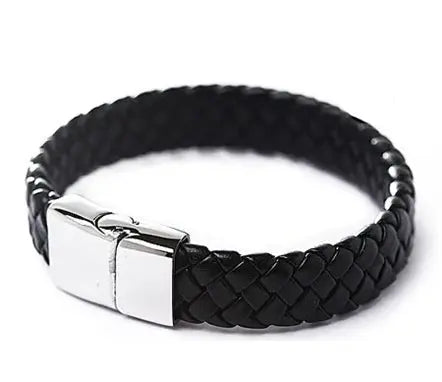Men Leather Wristband Braided for Men Christmas Gifts - Premium Leather - 07BM